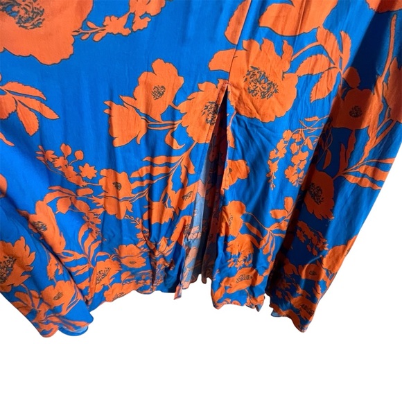 Anthropologie Abel the Label Charlie Floral Halter Slit Cutout Maxi Dress SZ - Picture 7 of 8